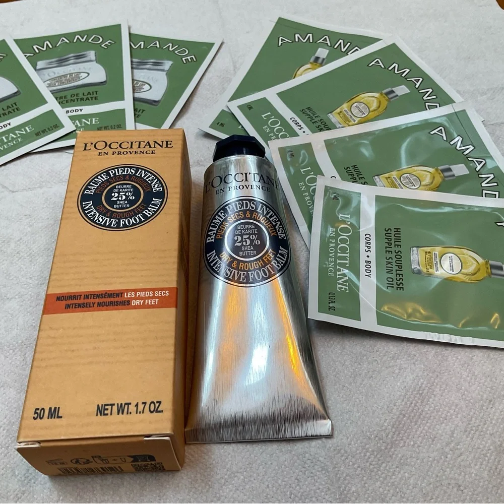 L'Occitane Intensive Foot Balm Set NWT UNOPENED SEALED